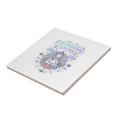 ユニコーン 瞑想 ユニコーン 白背景 ベクター タイル (側面)