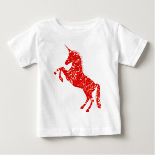 ユニコーン 神話上の生き物 童話 ベビーTシャツ