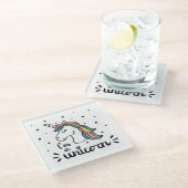 ユニコーン|私はユニコーンです ガラスコースター (アングル)