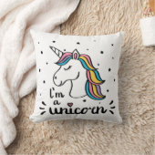ユニコーン|私はユニコーンです クッション (ブランケット)