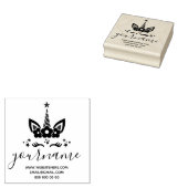 ユニコーン 花冠 スター まつげ ラバースタンプ (押印)