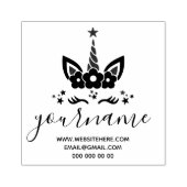 ユニコーン 花冠 スター まつげ ラバースタンプ (インプリント)