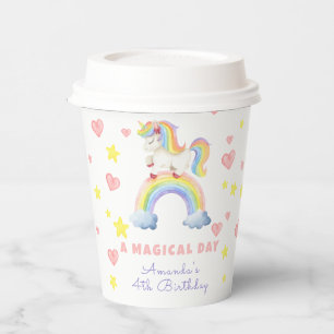 ユニコーン 虹 マジカルデイ 誕生日 紙コップ