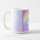 ユニコーン,虹,女の子のための,子供のための,フェスティバル, コーヒーマグカップ (左)