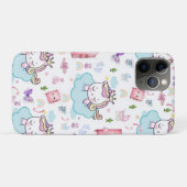 ユニコーン 虹 猫 iPhoneケース ピンク 青 Case-Mate iPhoneケース (裏面(横))