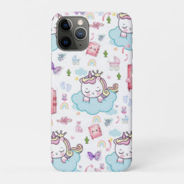 ユニコーン 虹 猫 iPhoneケース ピンク 青 iPhone 11 Proケース
