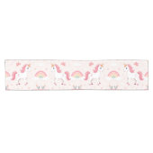 ユニコーン，虹，花，テーブルランナー ショートテーブルランナー (横)