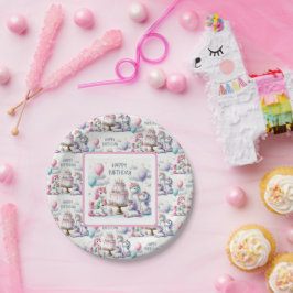 ユニコーン 誕生日おめでとう ペーパープレート