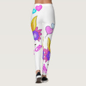 ユニコーン,誕生日ガール,誕生日パーティー レギンス (裏面)