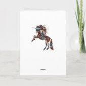 ユニコーン，誕生日 カード (裏面)