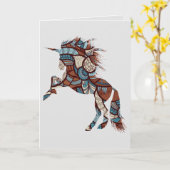 ユニコーン，誕生日 カード (黄色い花)