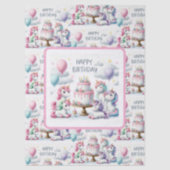 ユニコーン 誕生日 テーマ 薄葉紙 (正面)
