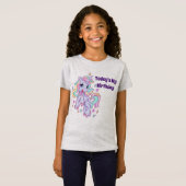 ユニコーン 誕生日 Tシャツ (正面フル)