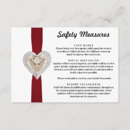 ユニコーン 赤いレース 安全対策 エンクロージャーカード