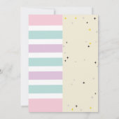 ユニコーン&魔法ジョインボーイガール誕生日招待状 招待状 (裏面)