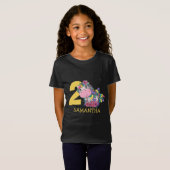 ユニコーン 2歳の誕生日 Tシャツ (正面フル)