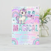 ユニコーン 4歳の誕生日を忘れられない魔法 招待状 (スタンド正面)
