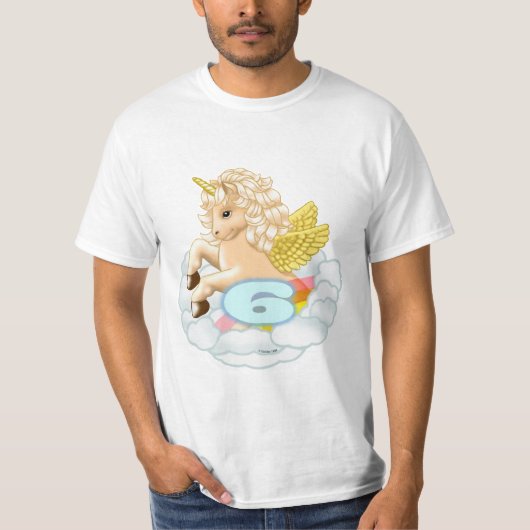 ユニコーン 6歳の誕生日Tシャツ Tシャツ (正面)