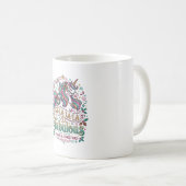 ユニコーン Fa La La La 壮麗な白背景 かわいい コーヒーマグカップ (正面右)