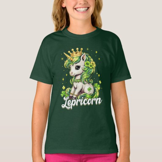 ユニコーンSt patricks dayサンパティスレプリコーン Tシャツ (正面)