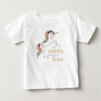 ユニコーンTシャツである ベビーTシャツ