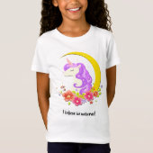 ユニコーンTシャツを信じて Tシャツ (正面)