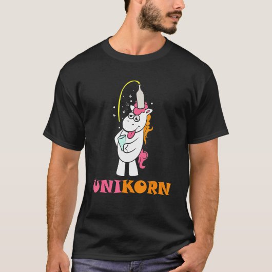 ユニコーンUnicorn Kornアルコールビールブーズフェスティバル Tシャツ (正面)