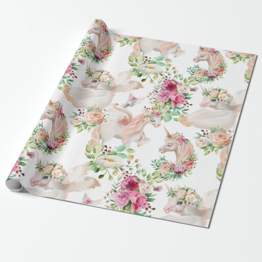 ユニコー信じンのPixDezines | DIY背景 ラッピングペーパー (アンロールド)