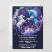 ユニコー威厳のあるンズ踊り誕生会 招待状 (正面)