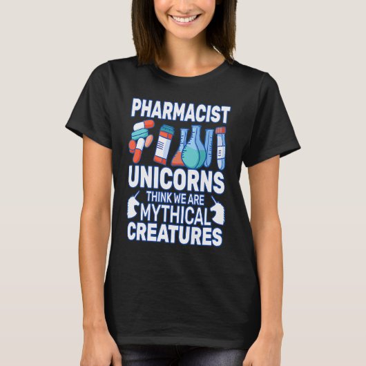 ユニコー考えンズ薬局者薬局員 Tシャツ (正面)