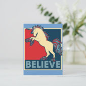 ユニコ信じンコーンで ポストカード (スタンド正面)