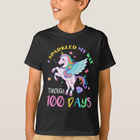 ユニコ学校の100人の日を通り抜けた Tシャツ (正面)