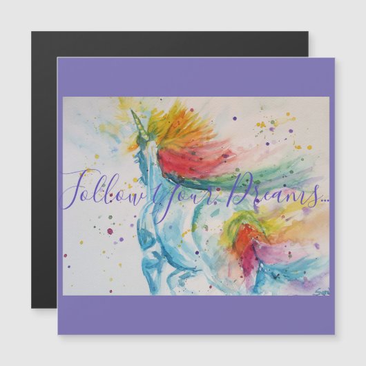 ユニコ絵画ーン後を追の夢の誕生日 (正面/裏面)