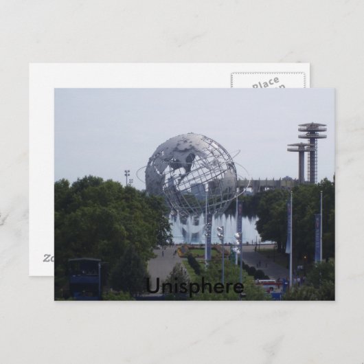 ユニスフィア、1964-65年世界博覧会 ポストカード (正面/裏面)