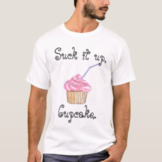 ユニセックスなカップケーキの上のそれを吸って下さい Tシャツ