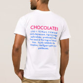 ユニセックスなチョコレート恋人 Tシャツ (裏面)