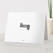 ユニセックスなハッピーバースデーのタイポグラフィの自転車カード カード (裏面)