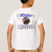 ユニセックスな子供のティー Tシャツ (裏面)