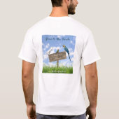 ユニセックスな小型のティー Tシャツ (裏面)