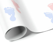 ユニセックスな足跡の包装紙 ラッピングペーパー (ロールコーナー)