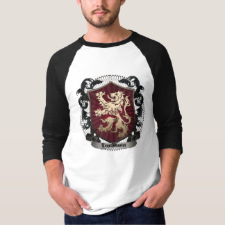 ユニセックスな3/4の袖のRaglan Tシャツ