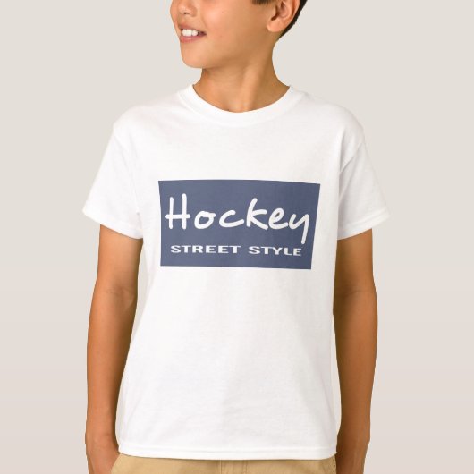 ユニセックスキッズホッケーLSティー Tシャツ (正面)