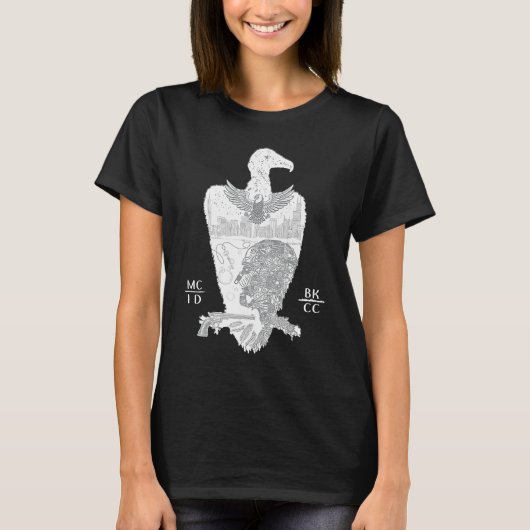 ユニセックスグランジスカート Tシャツ (正面)
