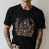 ユニセックスハロウィン「夜の影」ゴシック Tシャツ