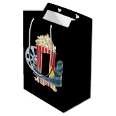 ユニセックスベビー第1回映画誕生日パーティー ミディアムペーパーバッグ (裏面アングル)