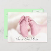 ユニセックスベビー足 案内ポストカード (正面/裏面)