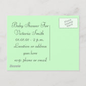 ユニセックスベビー足 案内ポストカード (裏面)