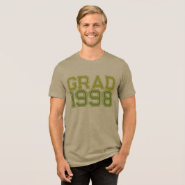 ユニセックス卒業Tシャツ(編集可能) トライブレンドTシャツ