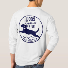 ユニセックス長袖Tシャツ – ネイビーロゴ Tシャツ