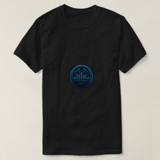 ユニセックス サイバーオーディオイコライザー グラフィックTシャツ Tシャツ